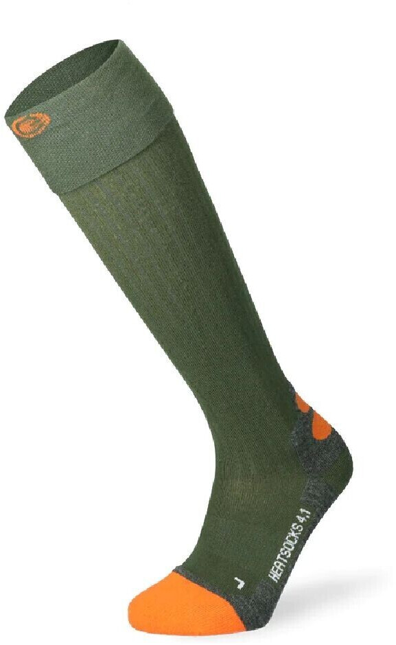 Lenz Heat Sock 4.1 Toe Cap green/orange