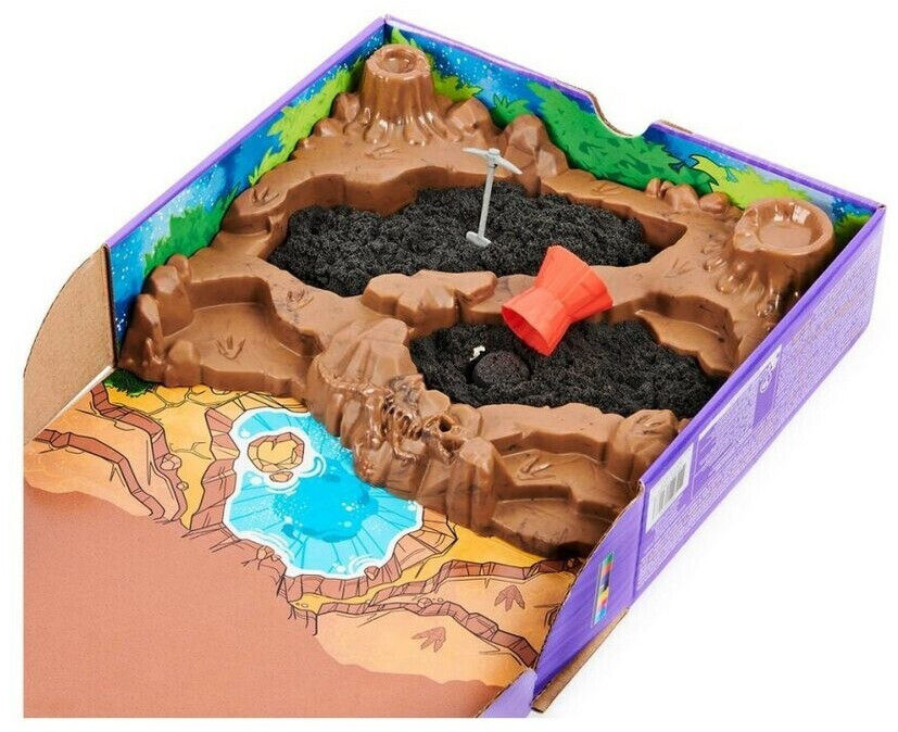 Kinetic Sand Dino XCavate Dinosaurier-Skelett-Suchset Sand und Zubehör