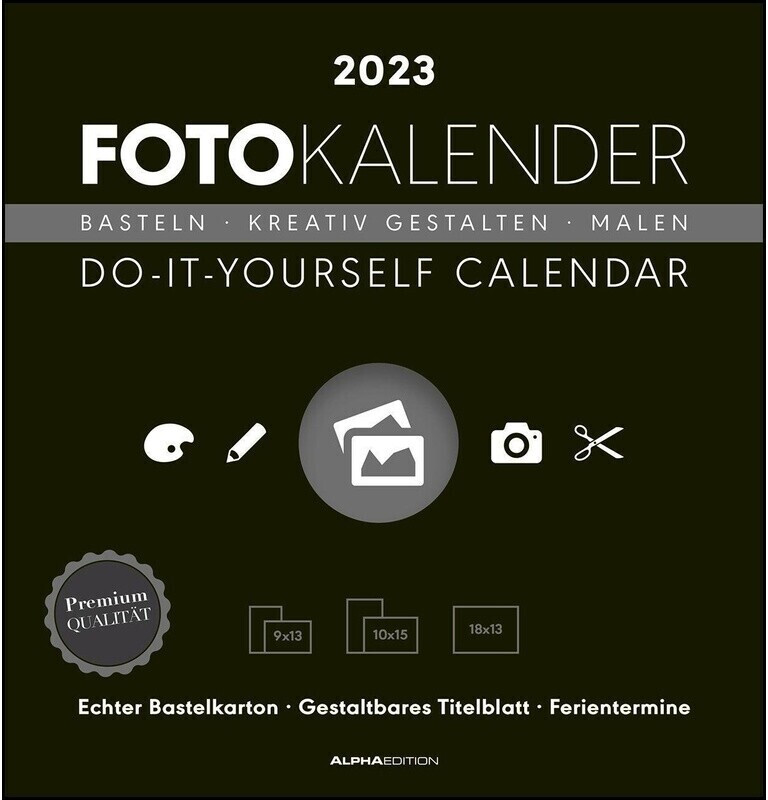Alpha Edition Foto Bastelkalender Do it yourself calendar 21x22 cm