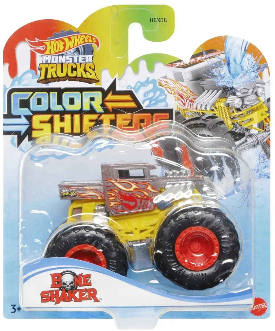 Photos - Toy Car Hot Wheels Monster Trucks - Color Shifters assortment, 1 piece 