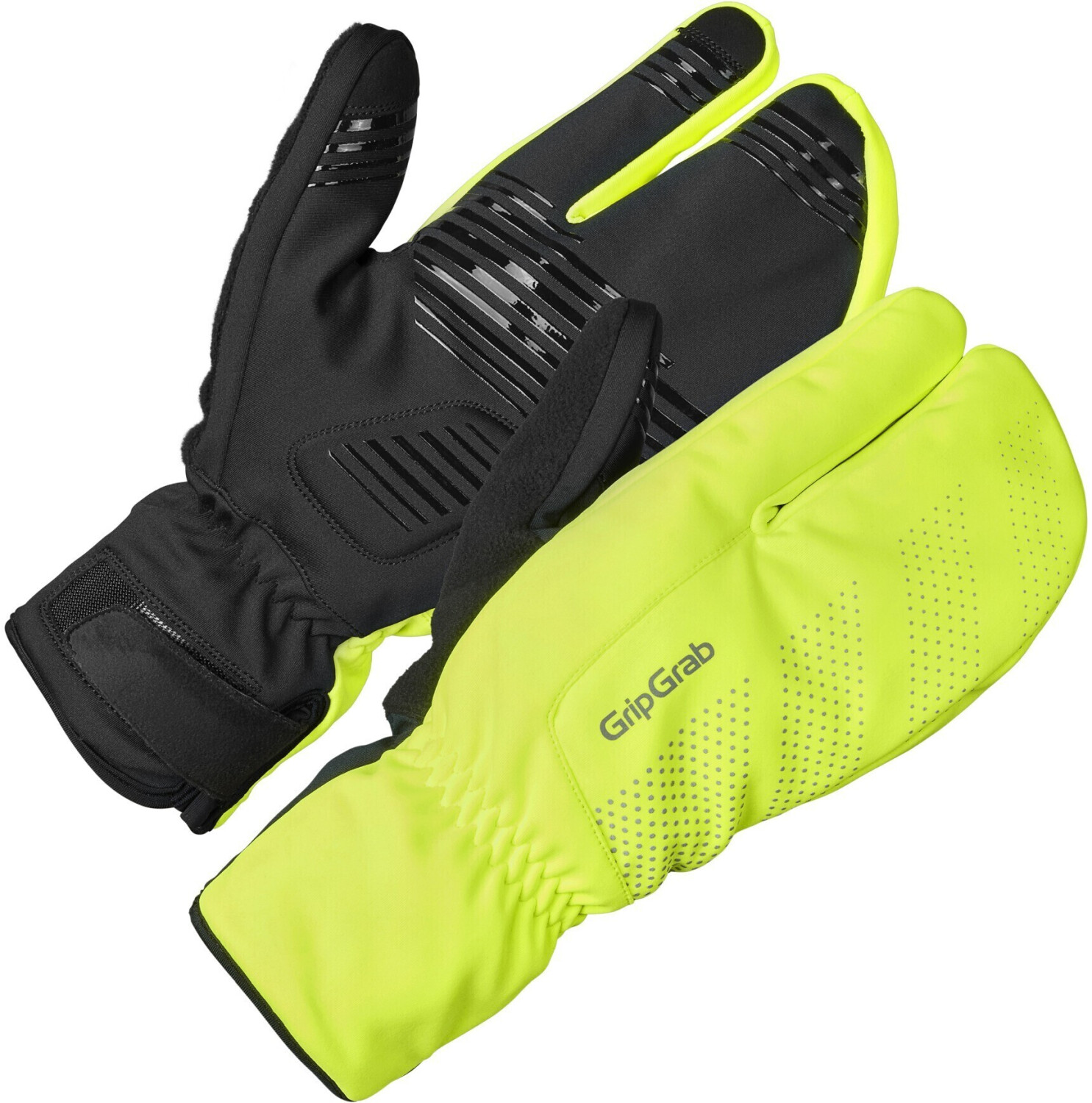 GripGrab Ride Windproof Deep Winter Lobster (yellow hi-vis)