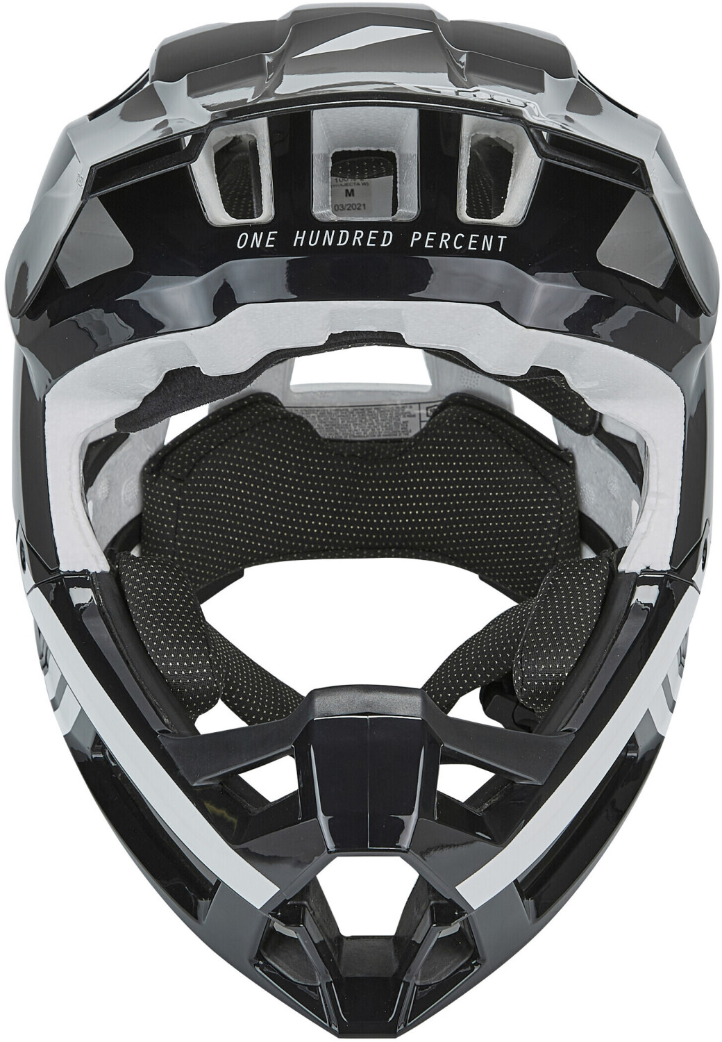 Casco Downhill 100% TRAJECTA - Nero Bianco - Offerta Online