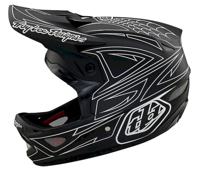 Photos - Bike Helmet TLD Troy Lee Designs Troy Lee Designs D3 Fiberlite Helmet-Factory black 