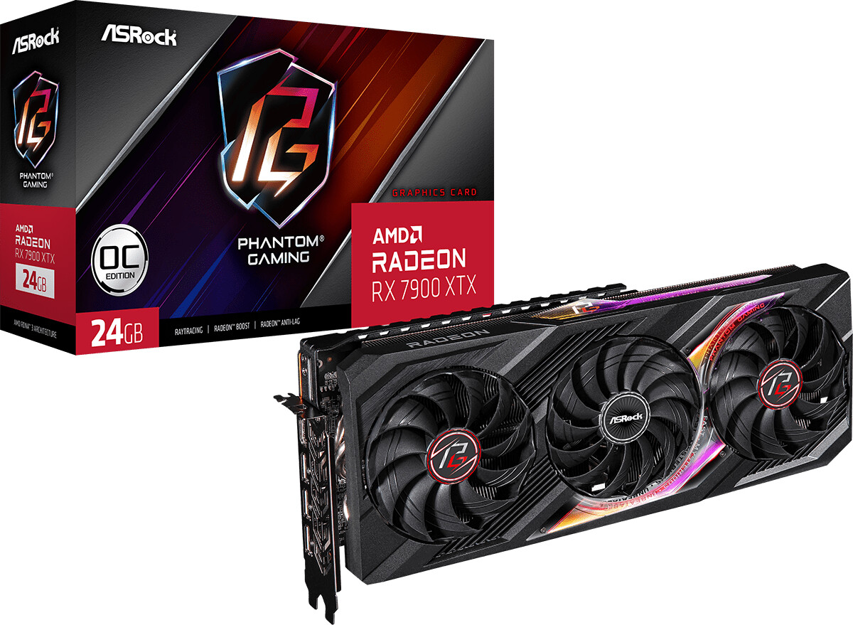ASRock Radeon RX 7900 XTX Phantom Gaming OC 24G