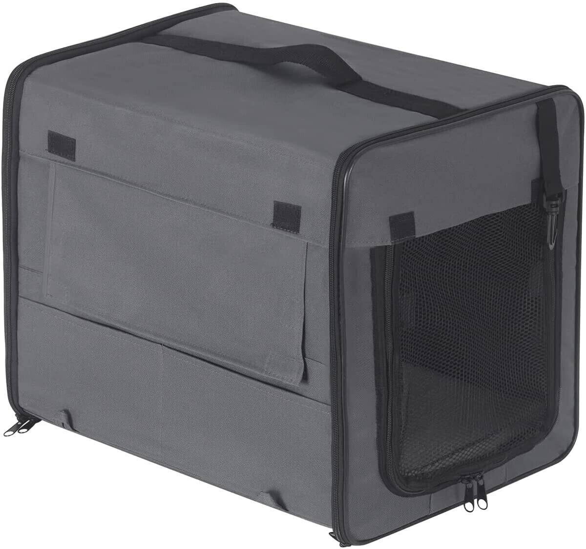Eugad Caisse de transport pour chien 61x46x51cm grey Eugad Caisse de transport pour chien 61x46x51cm grey