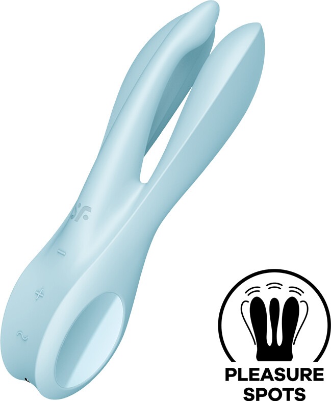 Satisfyer Threesome 1 (14cm) light blue
