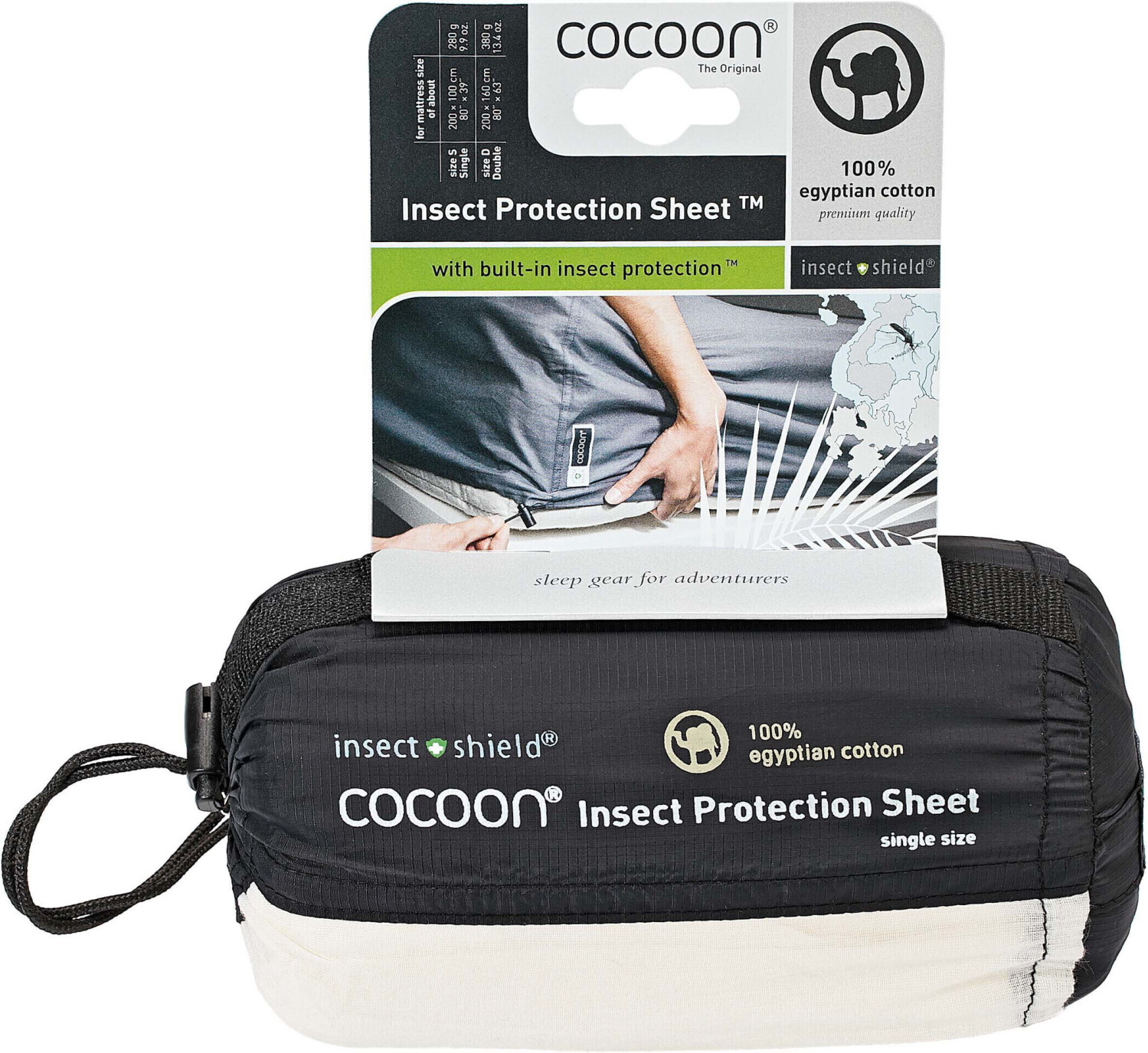 Cocoon Insect Protection Sheet Double Size white