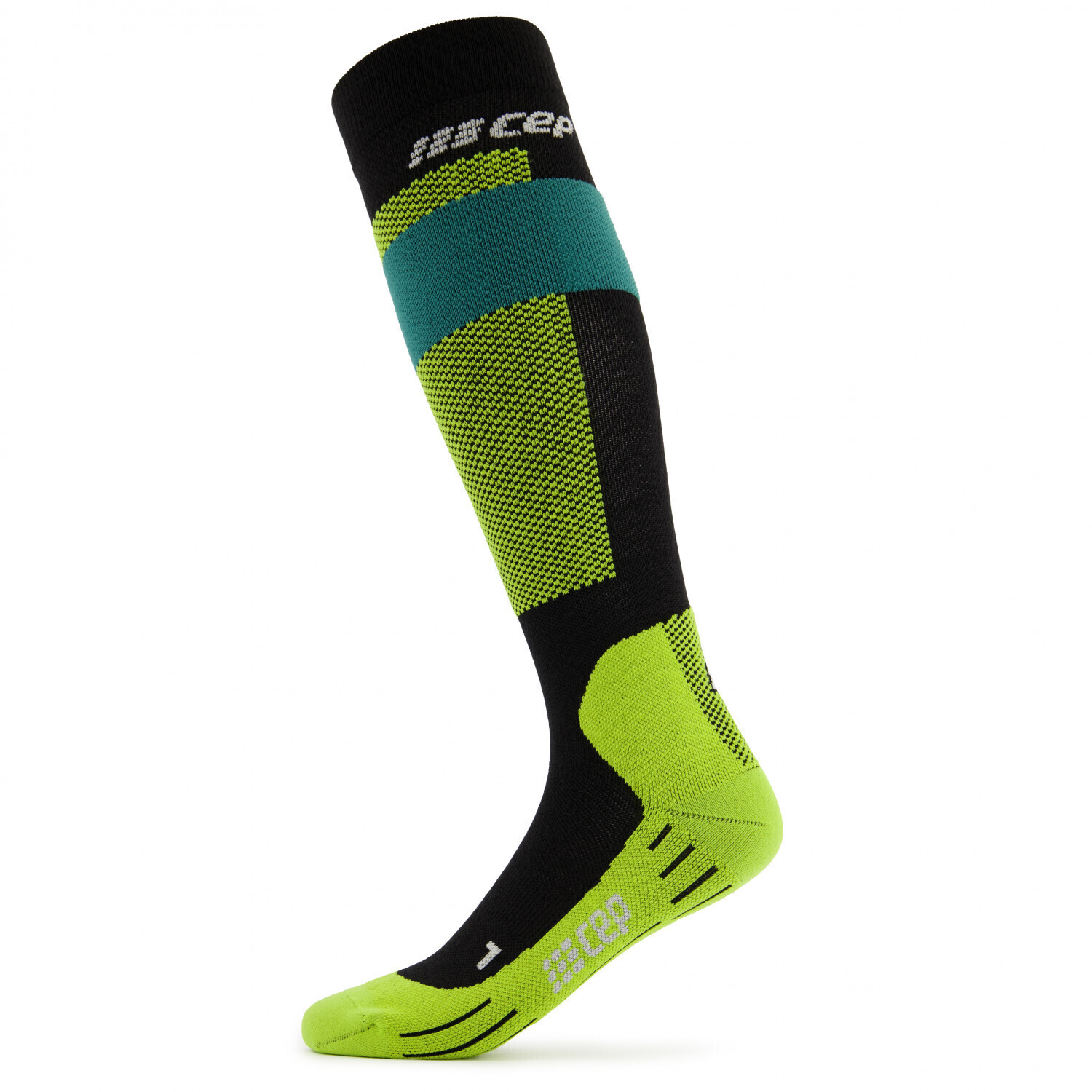 CEP Merino Skiing Socks Tall (WP300) green