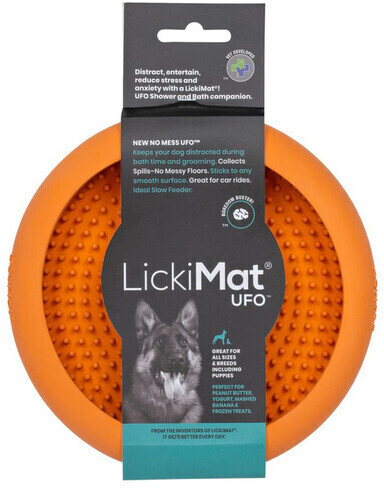 LickiMat Tapis de léchage orange LickiMat Tapis de léchage orange