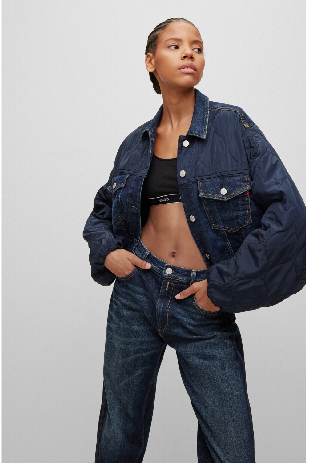 Hugo boss clearance denim jacket womens