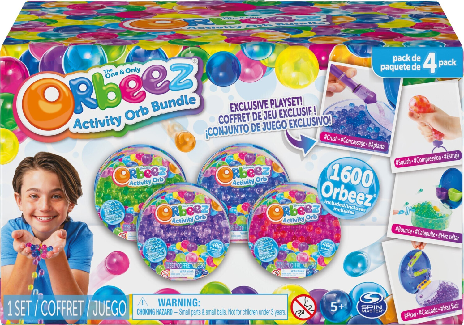 Spin Master Orbeez Activity Orb Bundle - 1600 Orbeez in four colors with mini playsets
