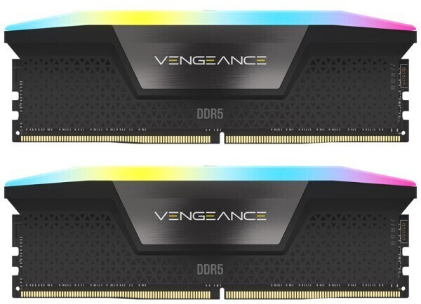 Kit Barrettes mémoire 32Go (2x16Go) DIMM DDR5 Corsair Vengeance RGB 7200MHz  (Noir) pour professionnel, 1fotrade Grossiste informatique