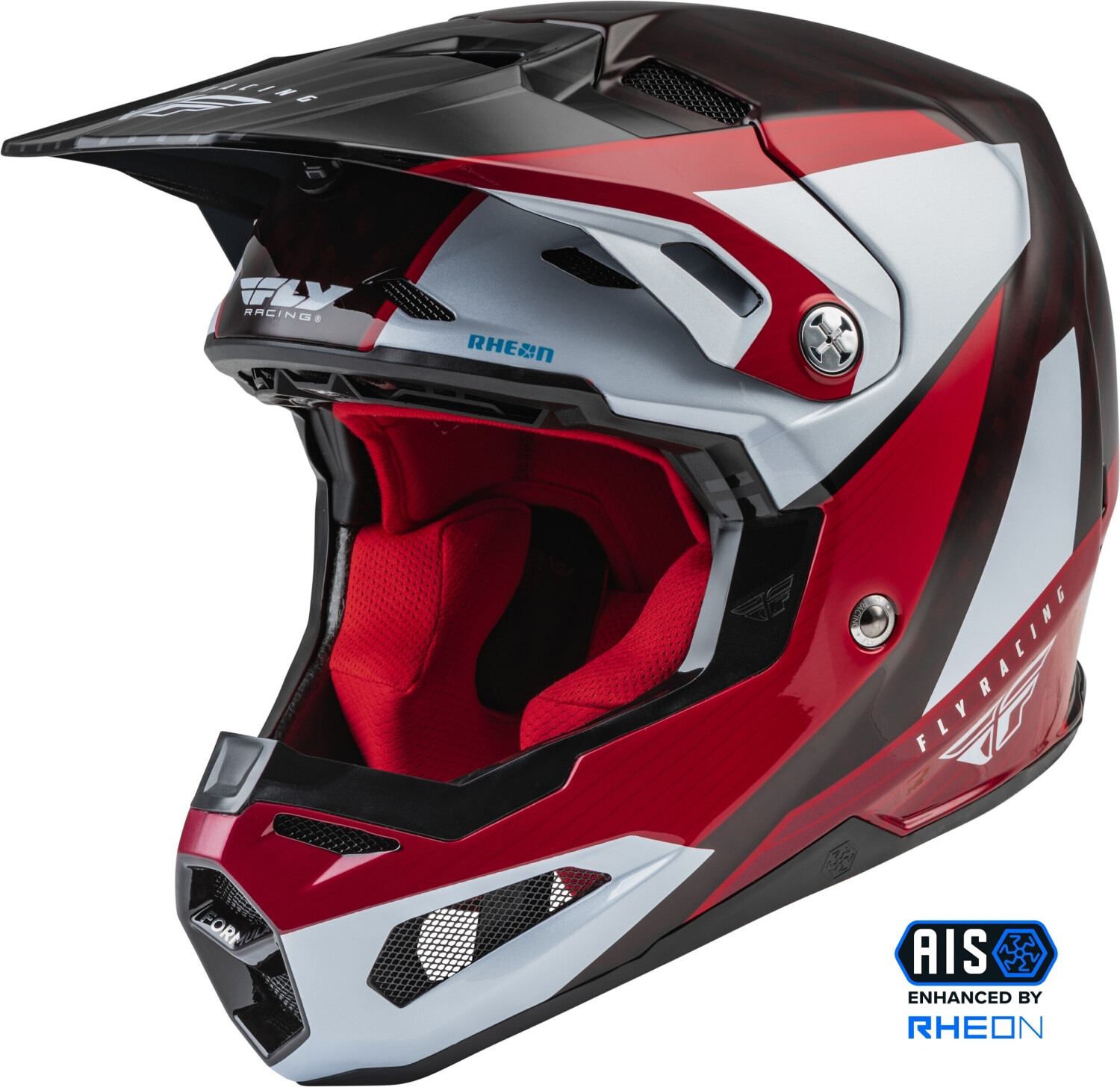 Photos - Motorcycle Helmet FLY Racing Formula Carbon Prime red/white/red carbon 