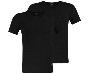 Hugo boss plain black t sales shirt