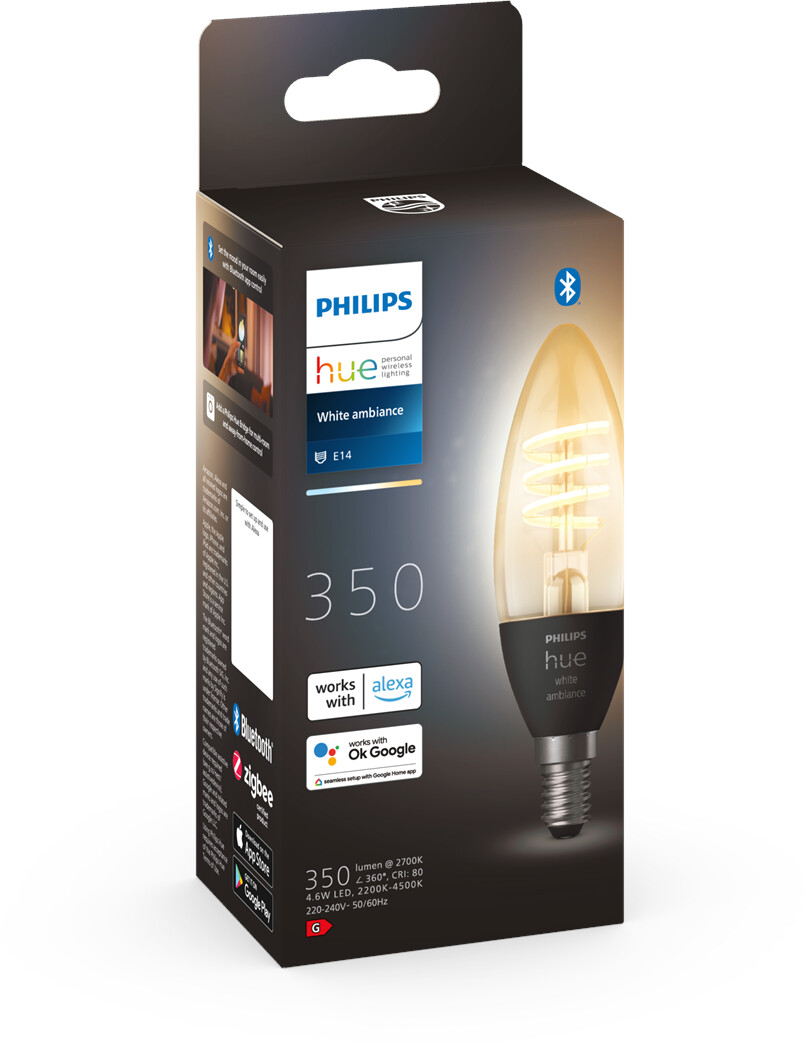 Philips Hue White & Ambience E14 Candle 4,6W/350lm TW (929003145201) a €  44,77 (oggi)