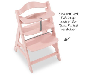 Hauck Hochstuhl Alpha Plus Grey - Newborn Set (Set, 4 St), Holz