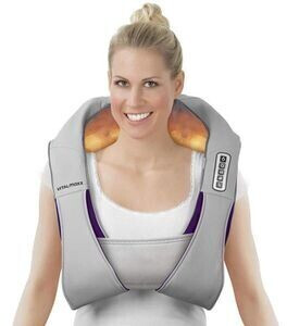 VITALmaxx Shiatsu Massager with Belt gray/purple