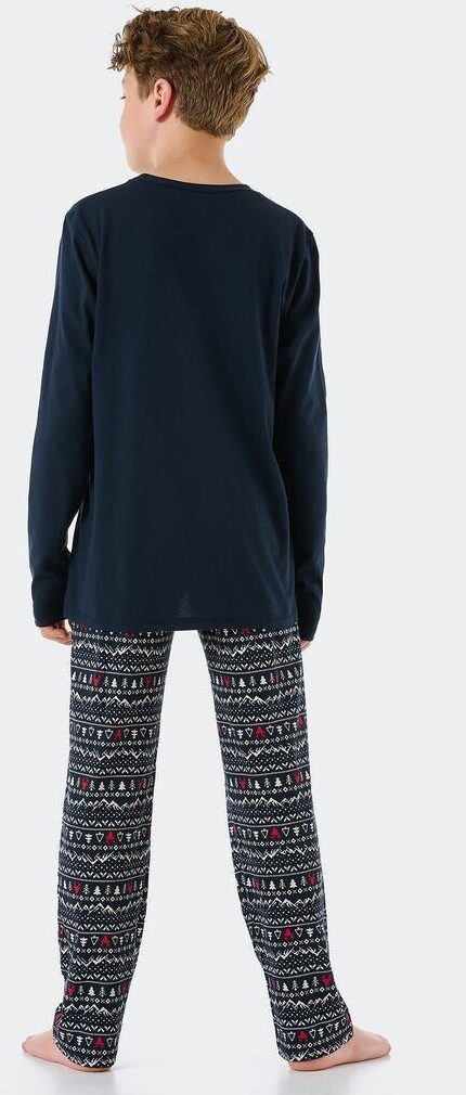Schiesser Schlafanzug lang Organic | dunkelblau Preisvergleich Cotton bei € Norwegen 27,62 ab (178398) Winter Family