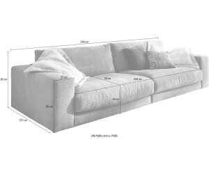 INOSIGN Big-Sofa Enisa 1.529,99 bei 290x127x85cm weiß | Preisvergleich Cord € ab