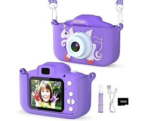 Appareil photo numérique licorne pour filles de 3 à 12 ans, caméra