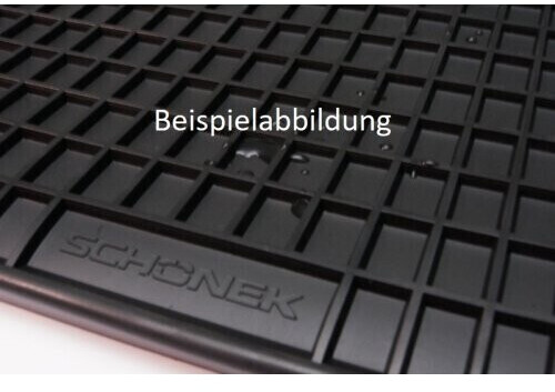 Schönek Universal Gummi-Schalenmatte, Auto Fußmatte hinten, 41 x 46 cm in  Schwarz, 1 Stück - ATU