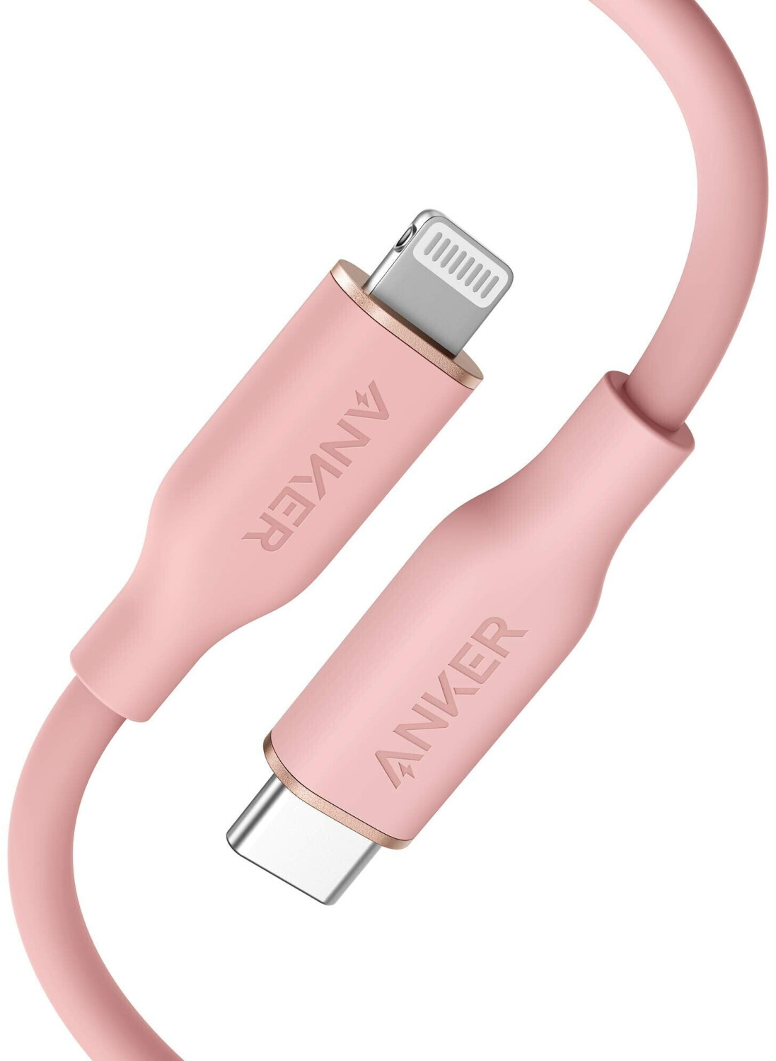 Photos - Cable (video, audio, USB) ANKER Tech  641 USB-C to Lightning Cable 1,8m Coral Pink 