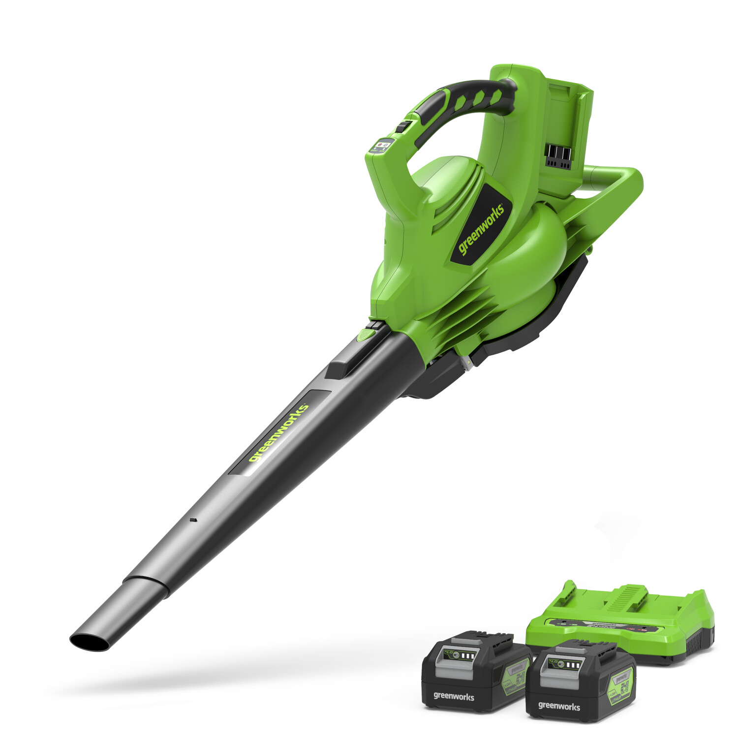 Greenworks GD24X2BVK4X (with 2 Batteries 4 Ah and Charger)