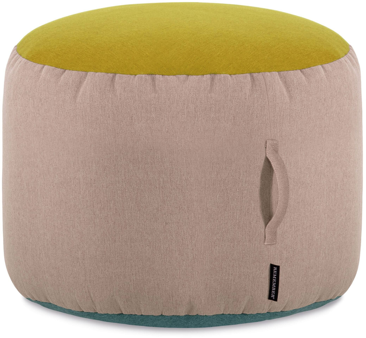Remember PoufPouf Ø55x40 cm sand/green/blue