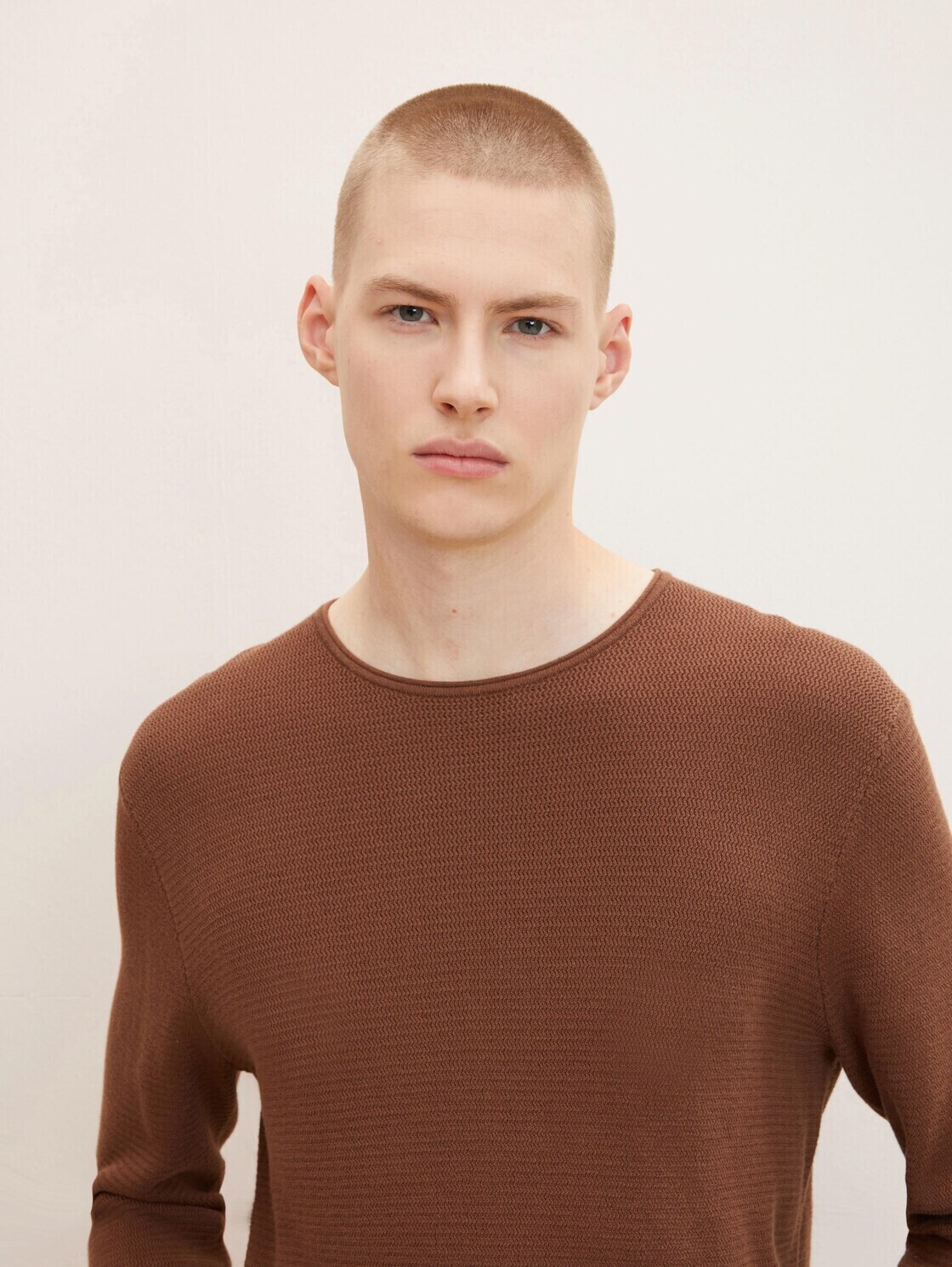 Sweater ab bei (1016090-15037) Tailor Denim brown Structured Preisvergleich | Tom 27,95 €