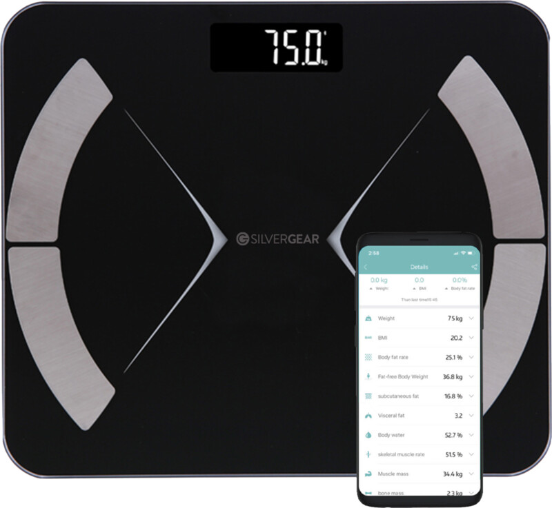 Silvergear Bluetooth Personal Scale black