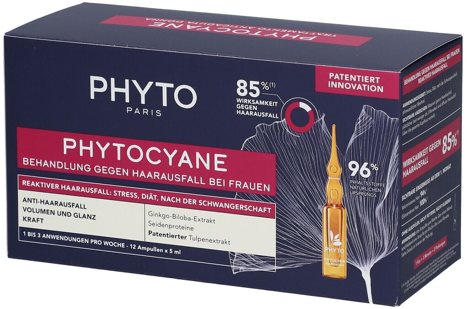 Phyto Phytocyane Anti-hairloss Treatment for Women (12 x 5ml)