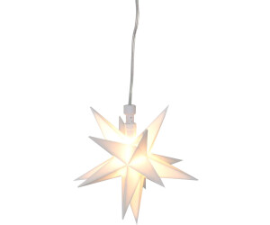 LED-Stern Liva Star Small White 40 warmweiße LED-Tropfen batteriebetrieben,  Timer mit optionaler Fernbedienung