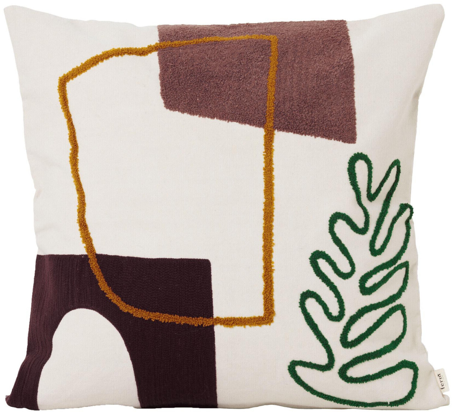 ferm LIVING Mirage 50x50cm White Leaf