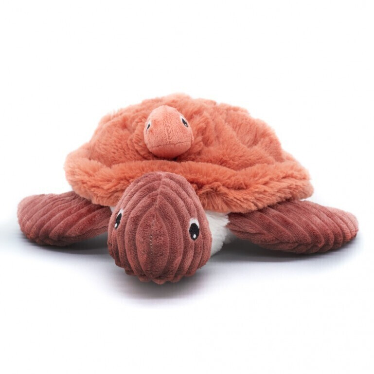 Déglingos Peluche Ptipotos tortue maman bébé terracotta (73502)