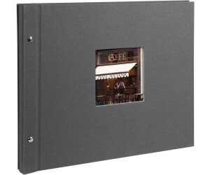 Goldbuch Post Bound Album Bella Vista 39x31/40 Grey (Black Pages) a € 23,99  (oggi)