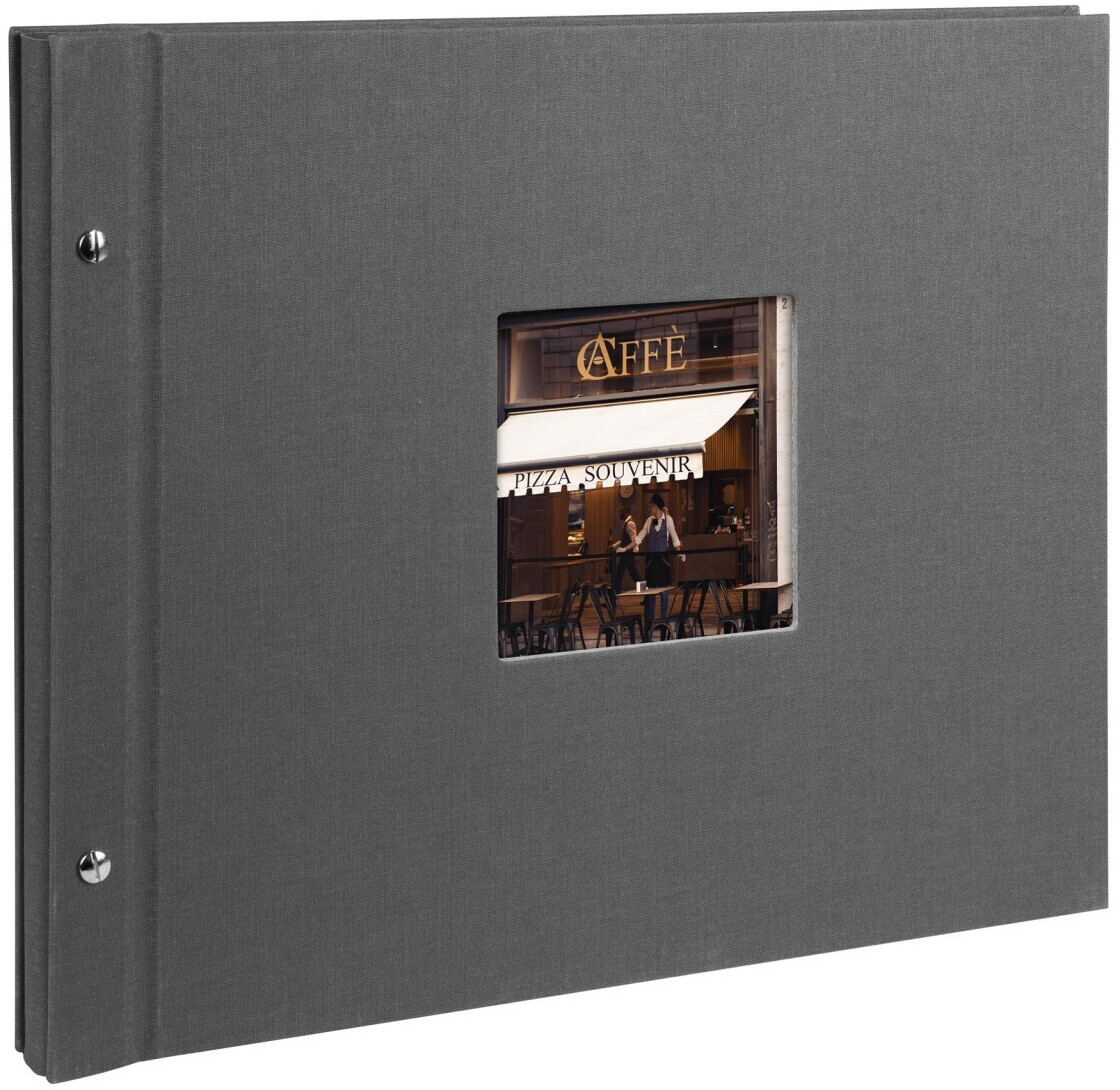 Goldbuch Post Bound Album Bella Vista 39x31/40 Grey (Black Pages)