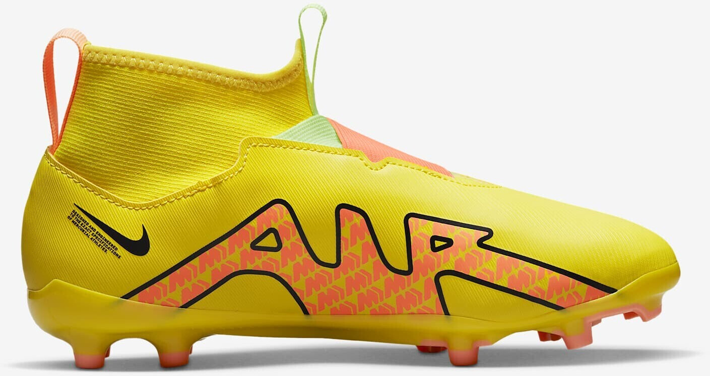 Fu?ballschuh mercurial superfly shop vi academy fg/mg dunkelgrau/gelb