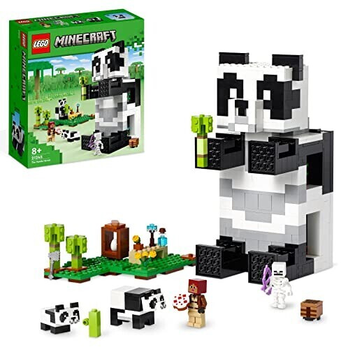 Soldes LEGO Minecraft - Le refuge panda (21245) 2024 au meilleur prix sur
