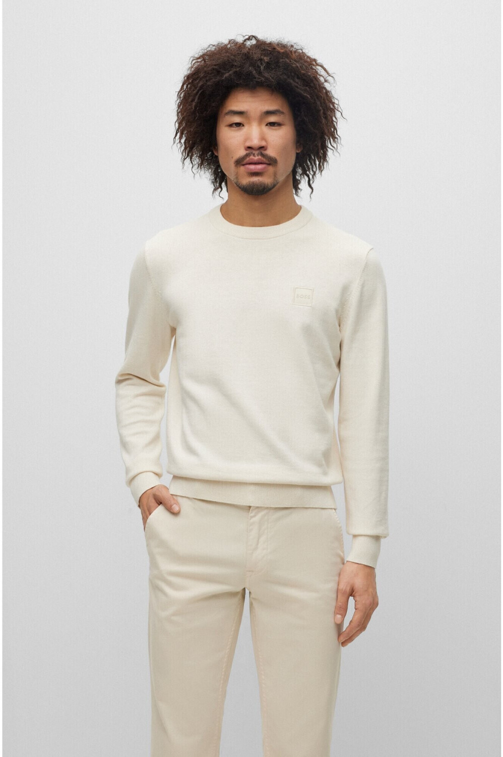 White hugo store boss jumper mens