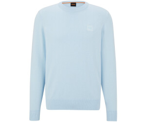 Hugo boss light blue jumper hot sale