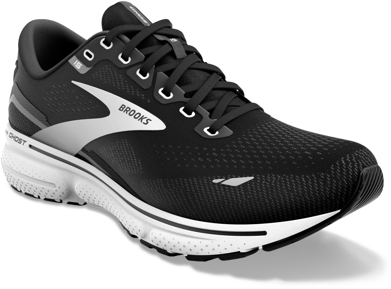 Black and white brooks shoes on sale