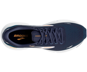 Brooks Ghost 15 110393 peacoat blue orange pop wide au