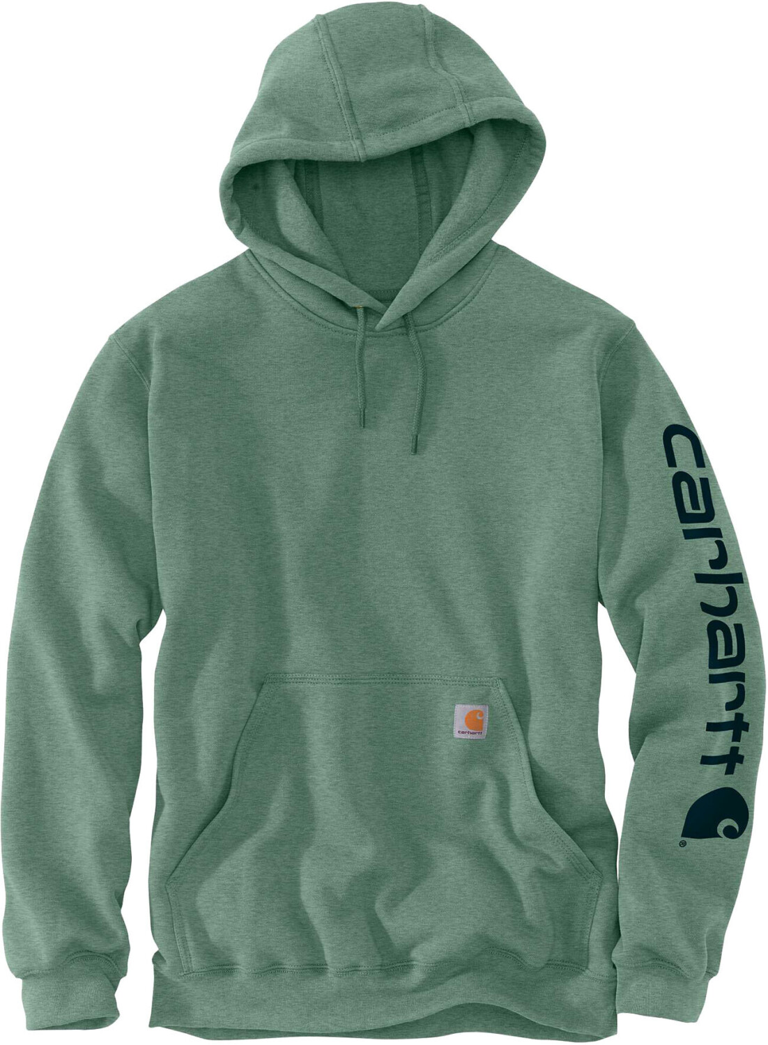 Carhartt Midweight Hooded Logo Sweatshirt (K288) jade heather
