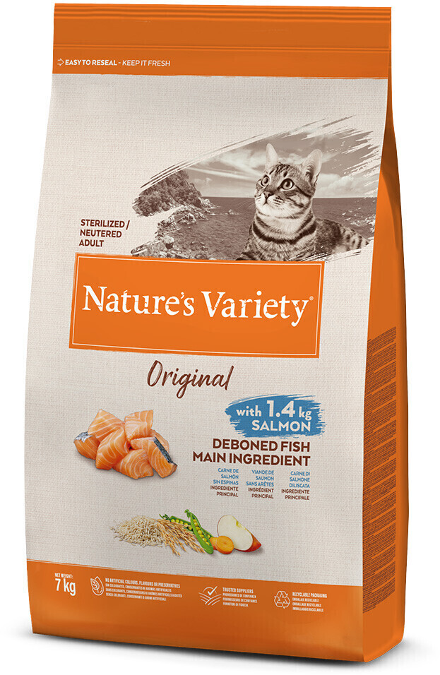 Nature's Variety Original Sterilized Adult croquettes pour chat saumon (7 kg)