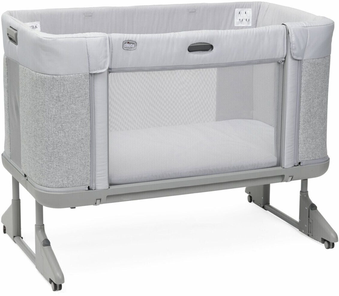 Chicco Bedside Cot Next2Me Forever Ash Grey