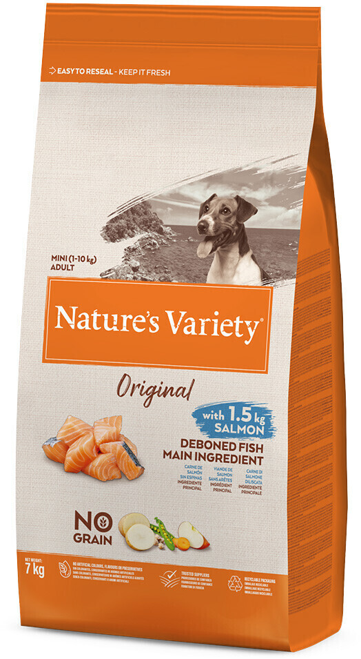 Nature's Variety Original No Grain Mini Adult saumon (7 kg)