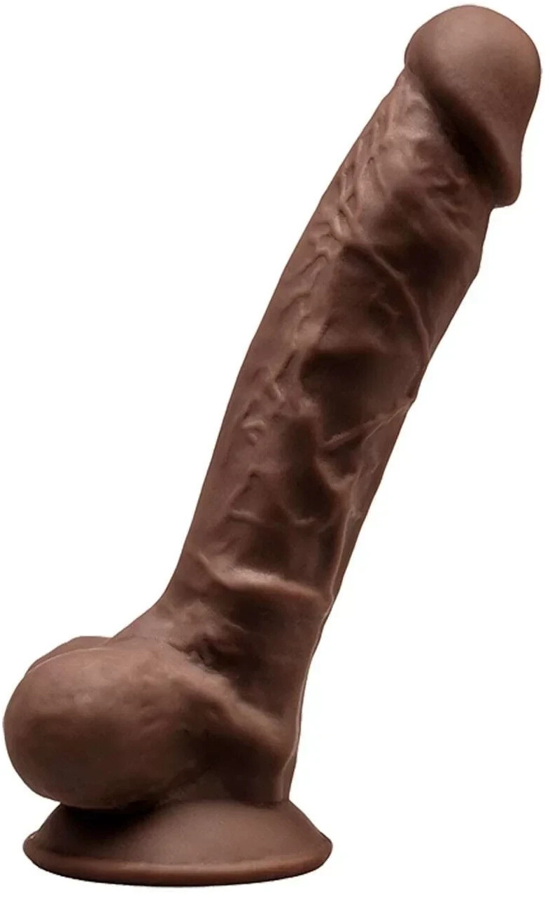 SILEXD Premium Silicone Dildo Model 1 7 Marron