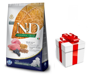 Farmina N&D Ancestral Grain Hundefutter – 12 Kg, Mit Lamm, Dinkel, Hafer & Heidelbeeren, Getreidearm