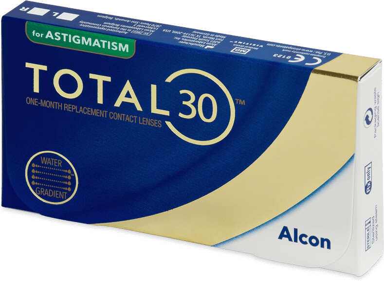 Photos - Glasses & Contact Lenses Alcon Total 30 for Astigmatism +/-0.00  (6 pcs)