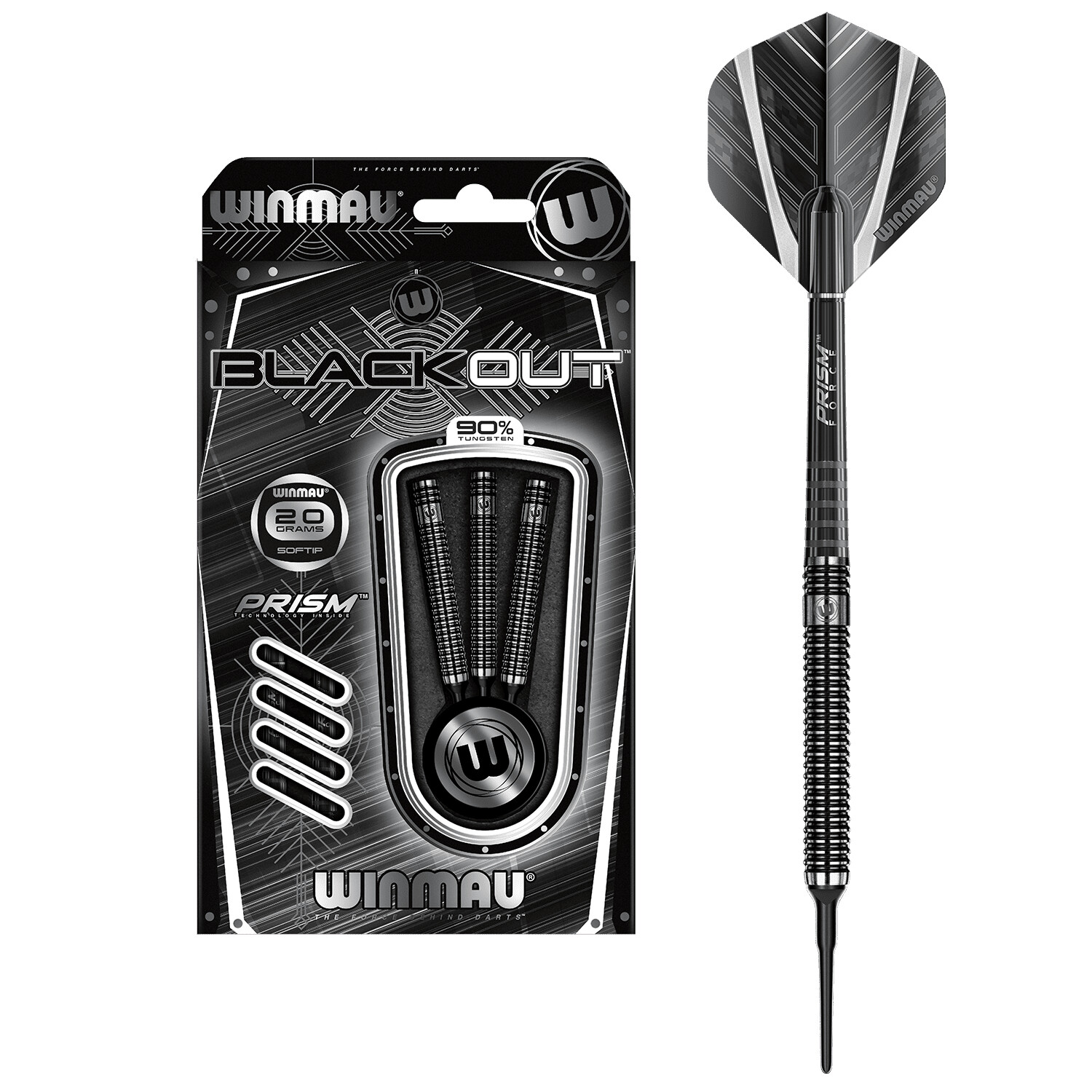 Winmau Blackout 90 % Tungsten Alloy 20 g